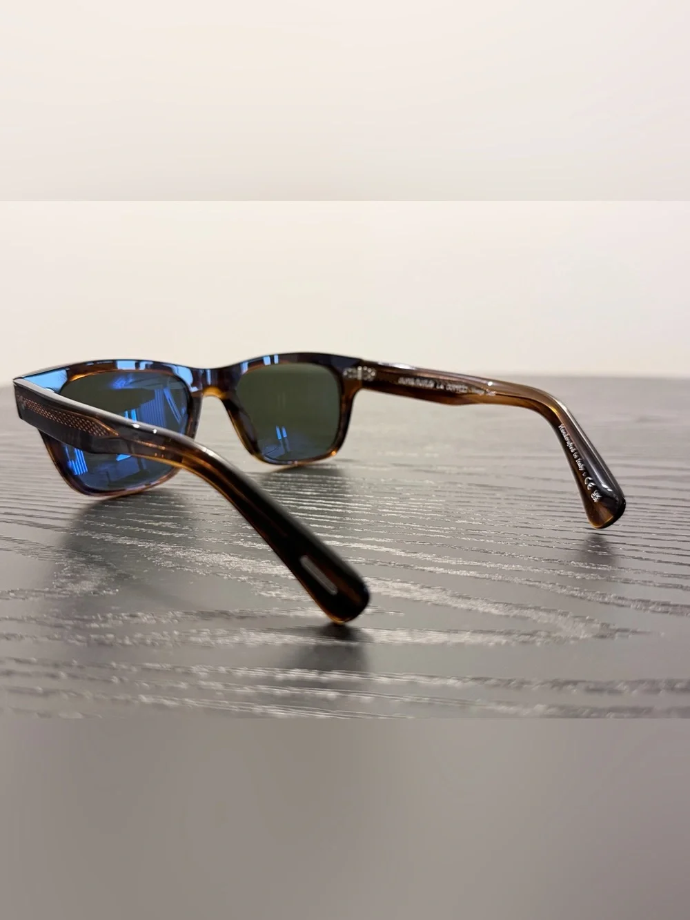 Oliver Peoples Birell Sun OV5524SU Tortoise Sunglasses with Green Lenses